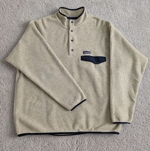 Patagonia Worn Wear Men's Lightweight Synchilla Snap-T Pullover Size XL